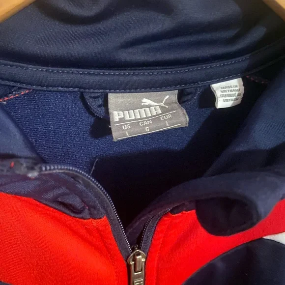 Puma jacket - red, white and blue - Picture 3 of 3